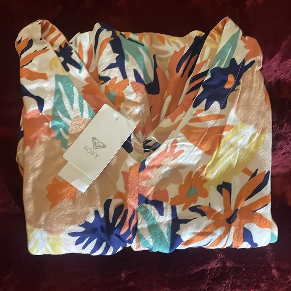 ROXY FLAMINGO SHADES PEACH BLUSH BRIGHT SKIES‎ Sz XSmall